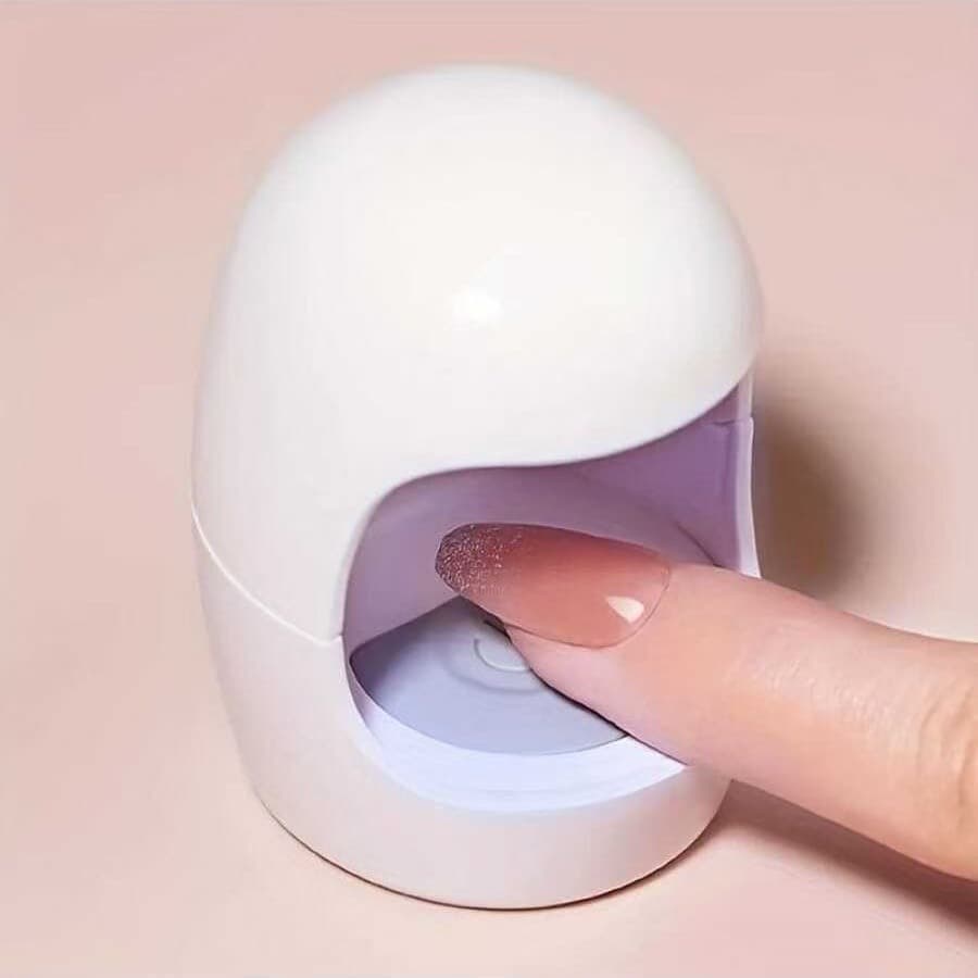 Mini manicure lamp quick-drying small portable egg-shaped phototherapy lamp led single-finger eggshell quick-drying usb connection port handheld