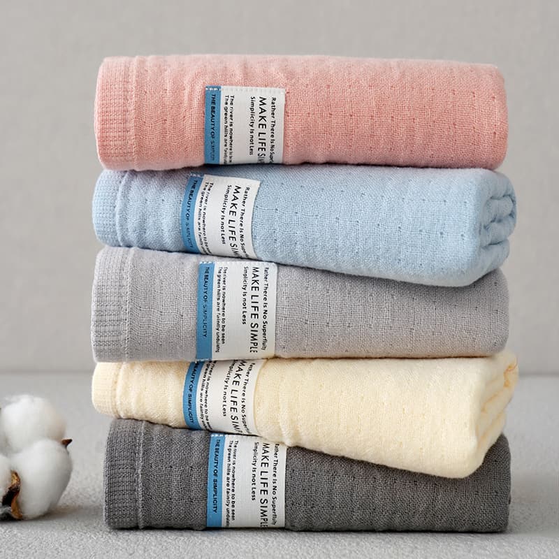 Warm Core Towel Bath Towel Square Towel Children's Towel Set Absorbent Supermarket Gauze All-Cotton Japanese Style Breathable Super Soft