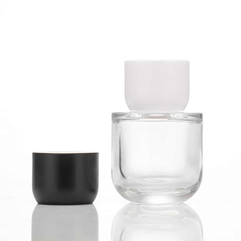 Transparent 50ml Oval Perfume Bottle Portable Press Snap-On Perfume Refillable Bottle High-End Spray Bottle Cross-Border New Product