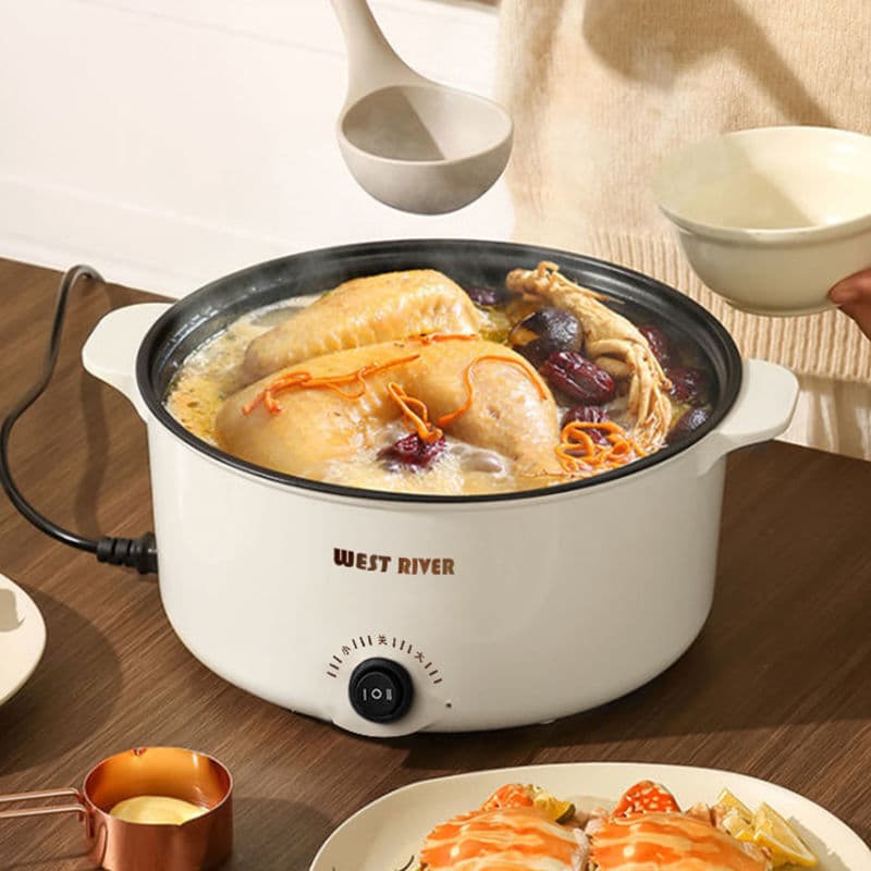 Electric cooker, dormitory student pot, small electric pot, instant noodle pot, electric frying pan, multi-functional household pot, electric hot pot