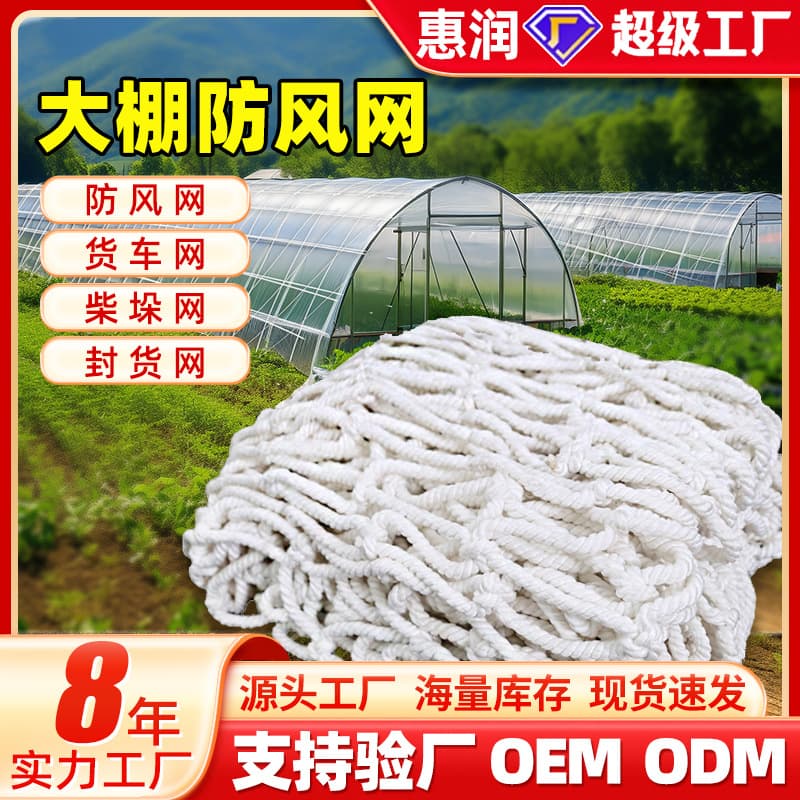 Large Hole Vegetable Greenhouse Windproof Net, Anti-Wind Protection Net, Planting Protection Net, Warehouse Goods Protection Net