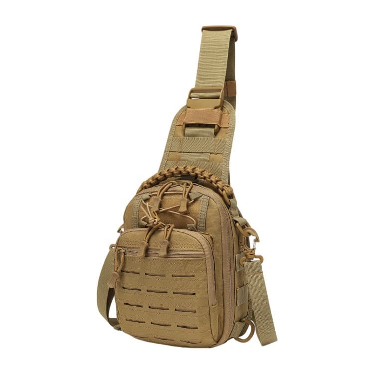 Cross-border tactical waist bag, fishing chest bag, outdoor mountaineering waist bag, portable shoulder bag, travel and hiking small chest bag