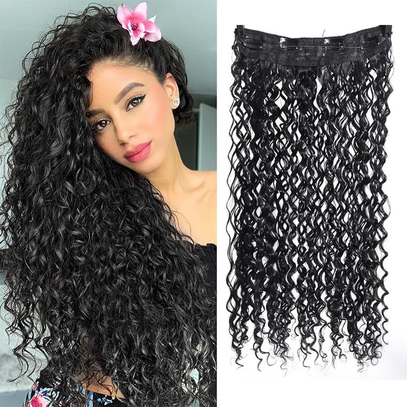 Adjustable Wig Fluffy Curl Hair BB Clip Style Fish Line Extension Small Curl Screw Roll One Piece Curl Hair Piece