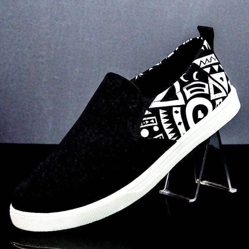 Summer Men's Driving Shoes Korean Trendy Versatile Canvas Shoes Men's Slip-On Casual Loafer Shoes Old Beijing Cloth Shoes