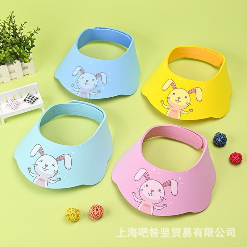 Adjustable Waterproof Cartoon Thickened Washing Hair Children Infant Baby Bath Cap Waterproof Hat BJS