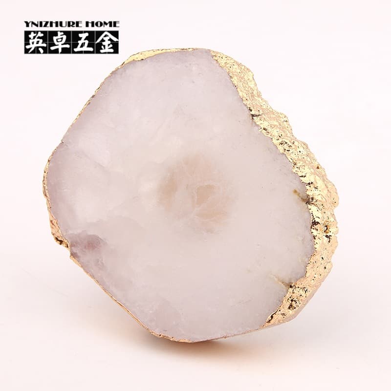 Luxury Crystal Knob 45-55mm Diameter Drawer Brass Handle Wall Hook Cabinet Door Wardrobe Pull Single Hole