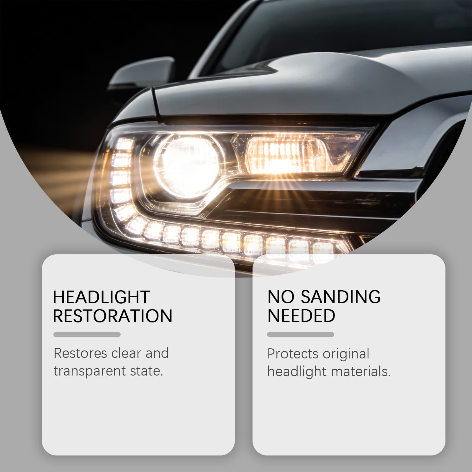 Cross-border Amazon Headlight Restoration Kit Car Headlight De-yellowing Agent Renovation Cleaning Decontamination Brightening Care Agent
