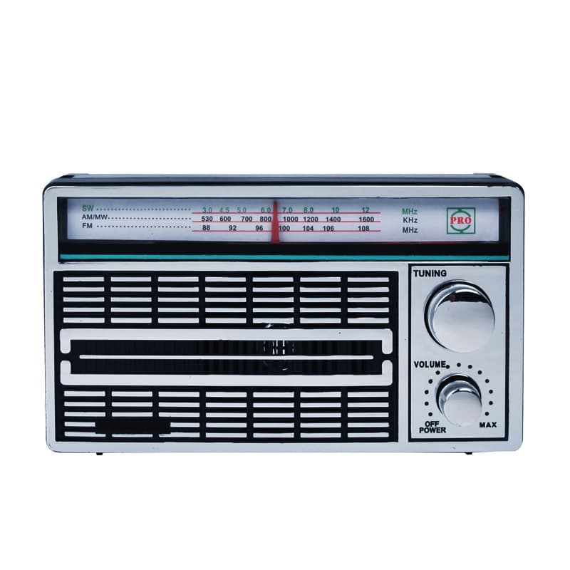 Export Nostalgic Retro Elderly Radios Collection, Battery/AC Powered, Simple Operation, High Volume Desktop