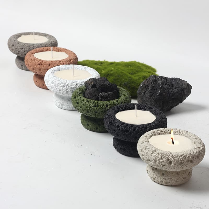 Cross-border matte candle container empty cup INS candle cement cup sand wax aromatherapy creative Nordic style