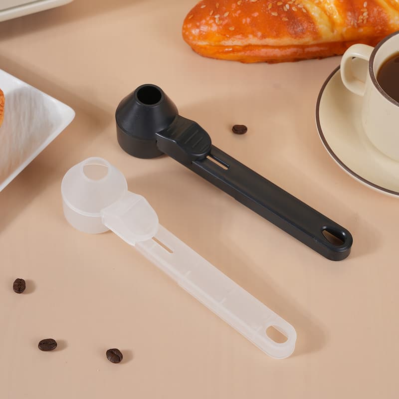 Cross-border spot Coffee Scoop creative coffee sliding spoon long handle large capacity coffee protein powder anti-leak spoon