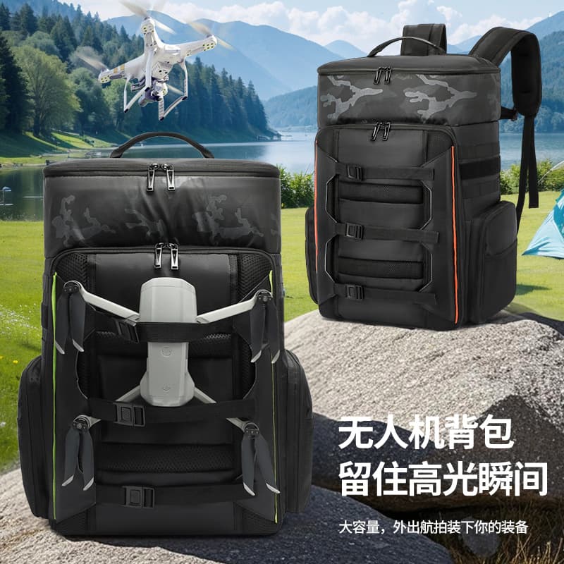 New Cross-Border Drone Backpack, Large Capacity, Water-Resistant, Hiking, Outdoor Photography, Camping Storage Backpack