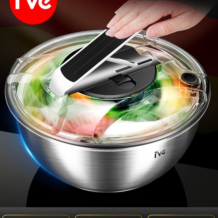 German IVE Kitchen Salad Vegetable Dehydrator Household Vegetable Washing and Spinning Tool Spinner Water Extractor