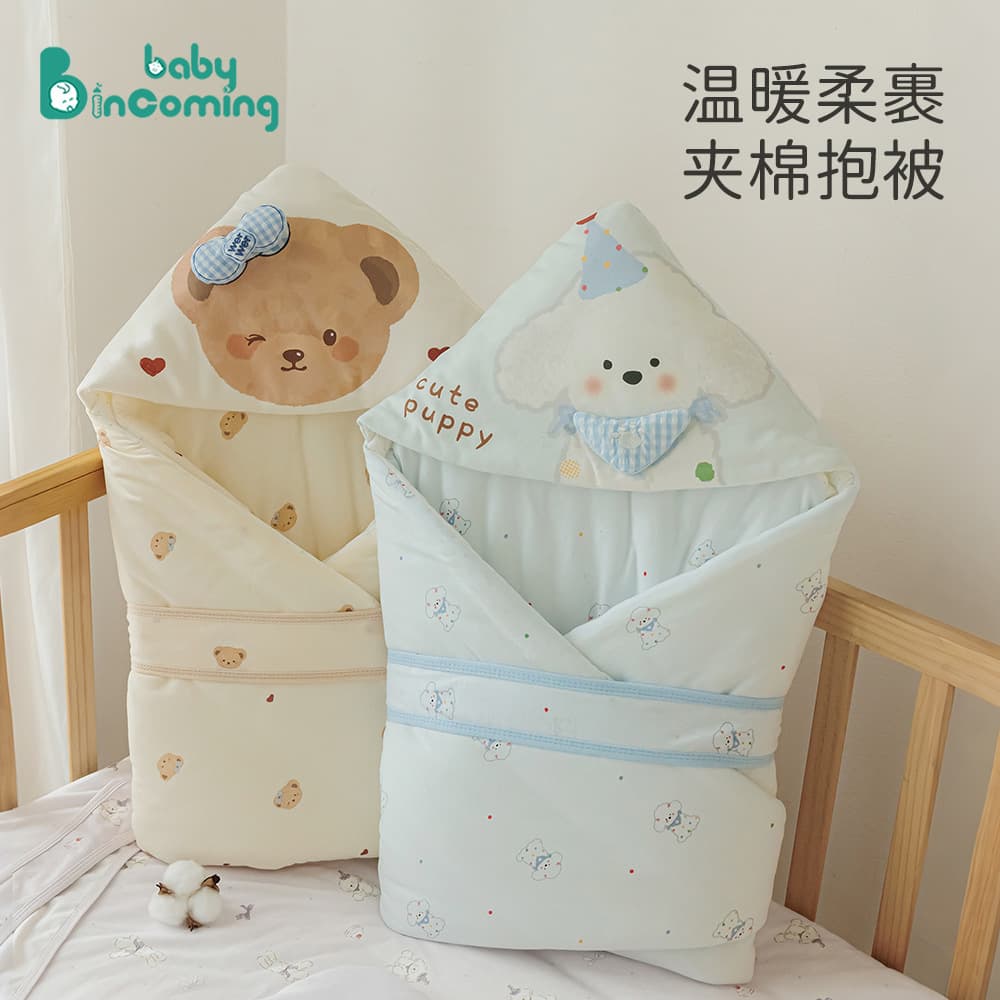 Class A Baby Swaddle Wrap Animal Cartoon Newborn Infant Swaddle Blanket Essential for Delivery Room