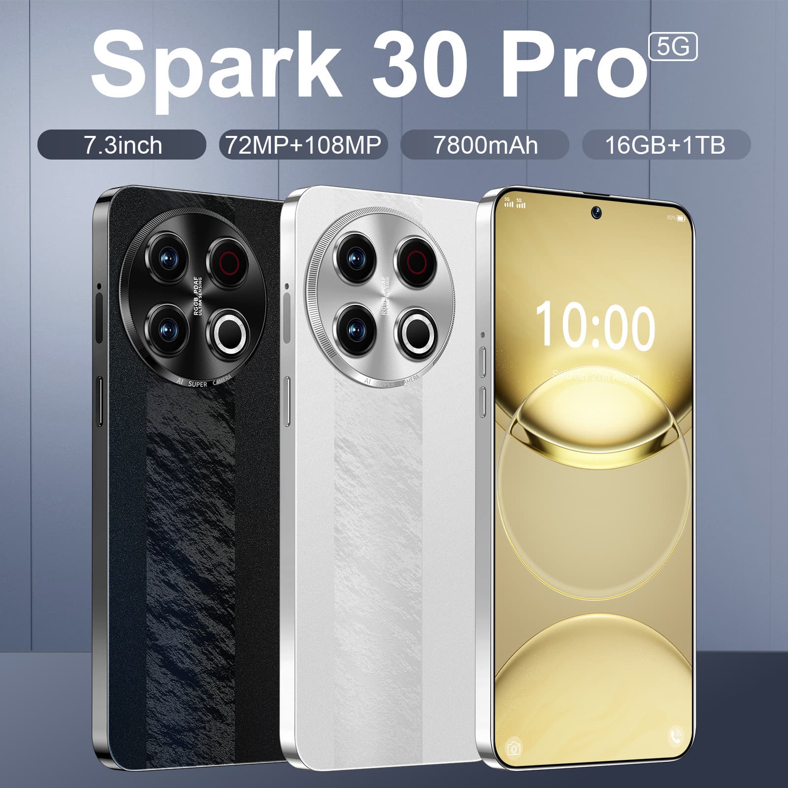 New Cross-Border Phone Spark30 Pro Export Mobile Phone 6.6-Inch Android All-in-One 2+16 Smartphone OEM