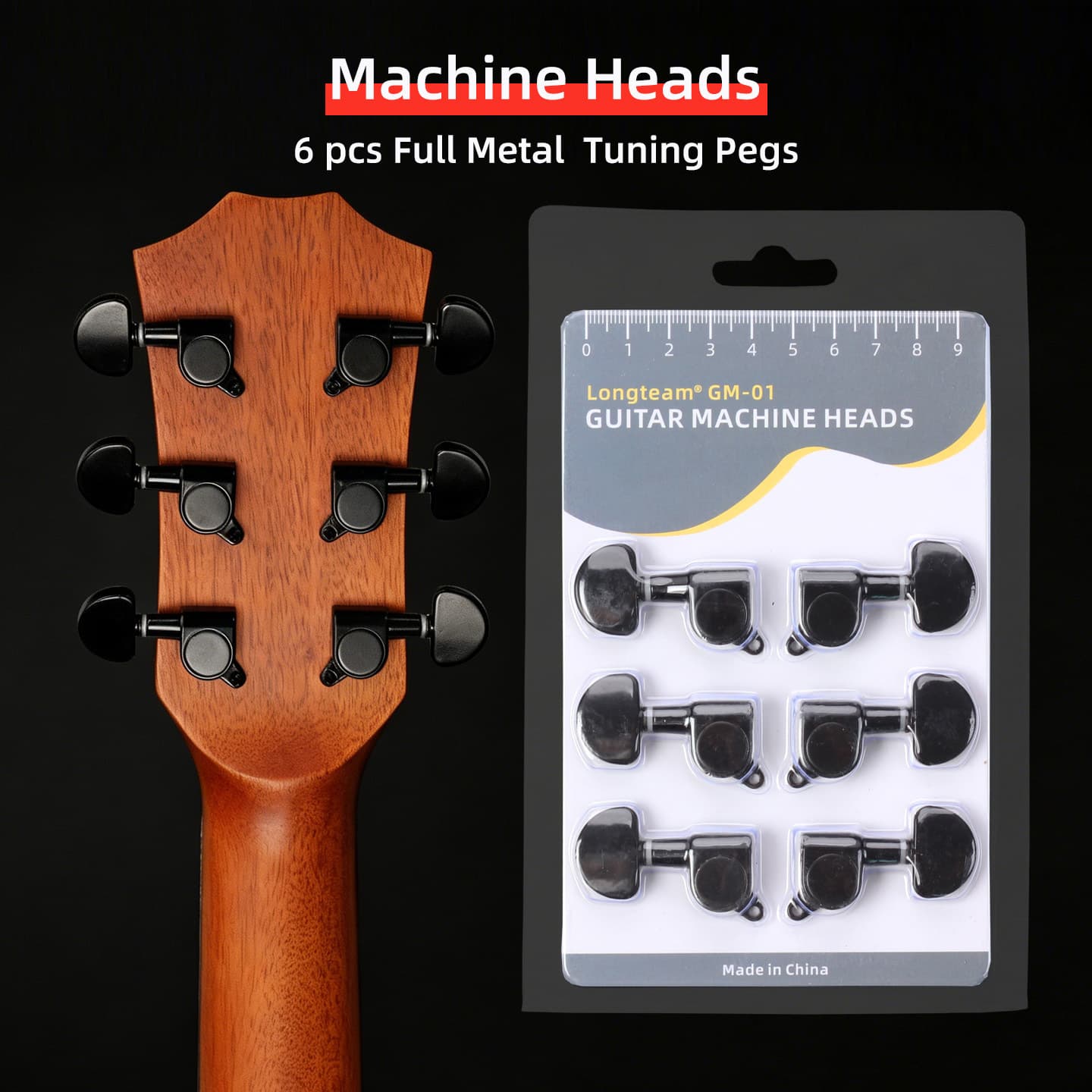 Acoustic Guitar Machine Heads Tuning Pegs