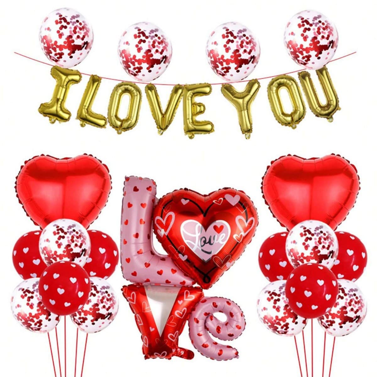 New Year's Eve Balloon Release Helium Aluminum Film Balloons for New Year, New Style Valentine's Day Love Bear