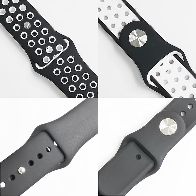 Compatible with Apple Watch Ultra 9 8 7 6 5 4 3 2 1 SE Nike Woven Solid Color Silicone Watch Band