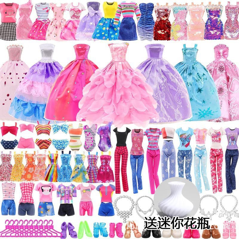 48 Pieces Clothing and Accessories 3 Fashion Dresses 3 Tops 3 Pants 3 Party Dresses