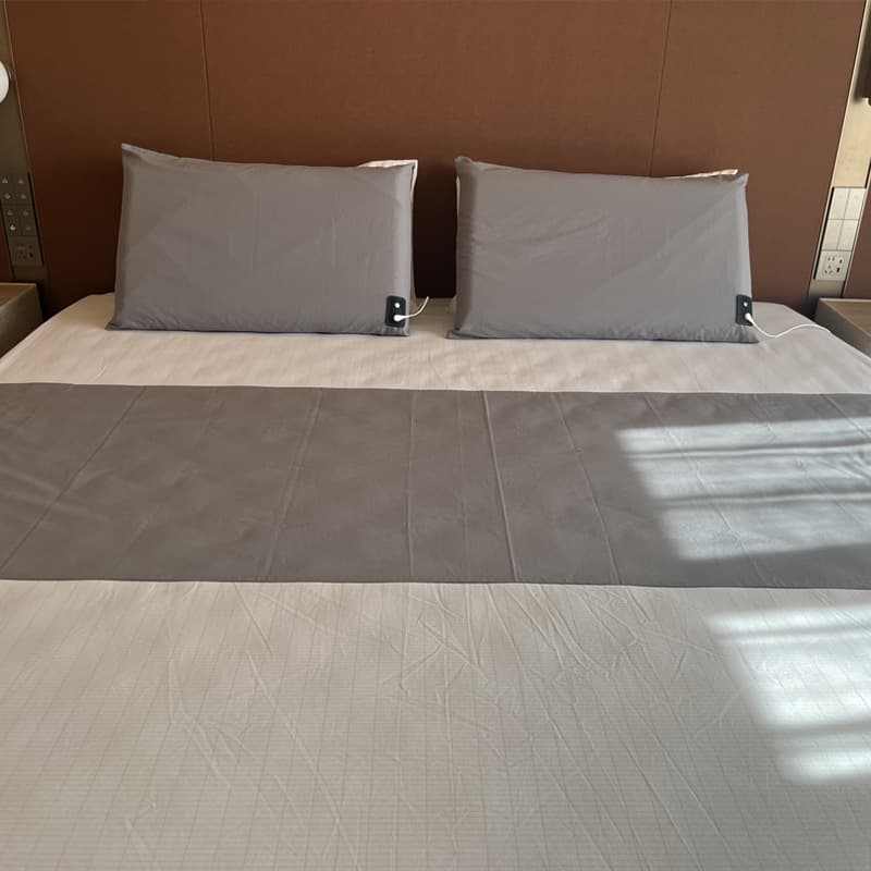 Ground-friendly bed sheet, cross-border Amazon silver fiber bedspread, anti-static fitted sheet, breathable, electric sleep ground-friendly bed sheet