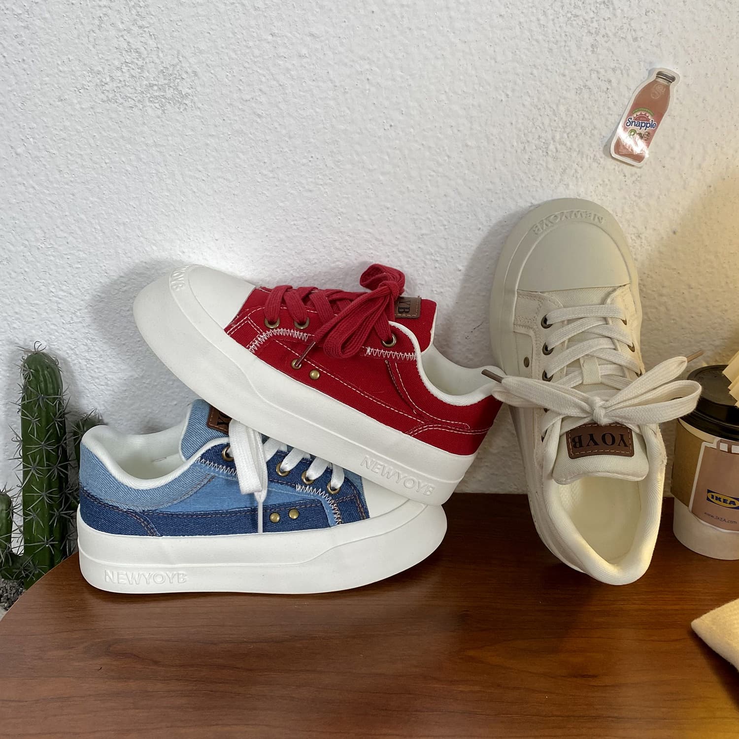 Thick Sole Red Casual Shoes 2026 Spring Women's New Style Niche Canvas Shoes Sports Skate Shoes Women Versatile 6178