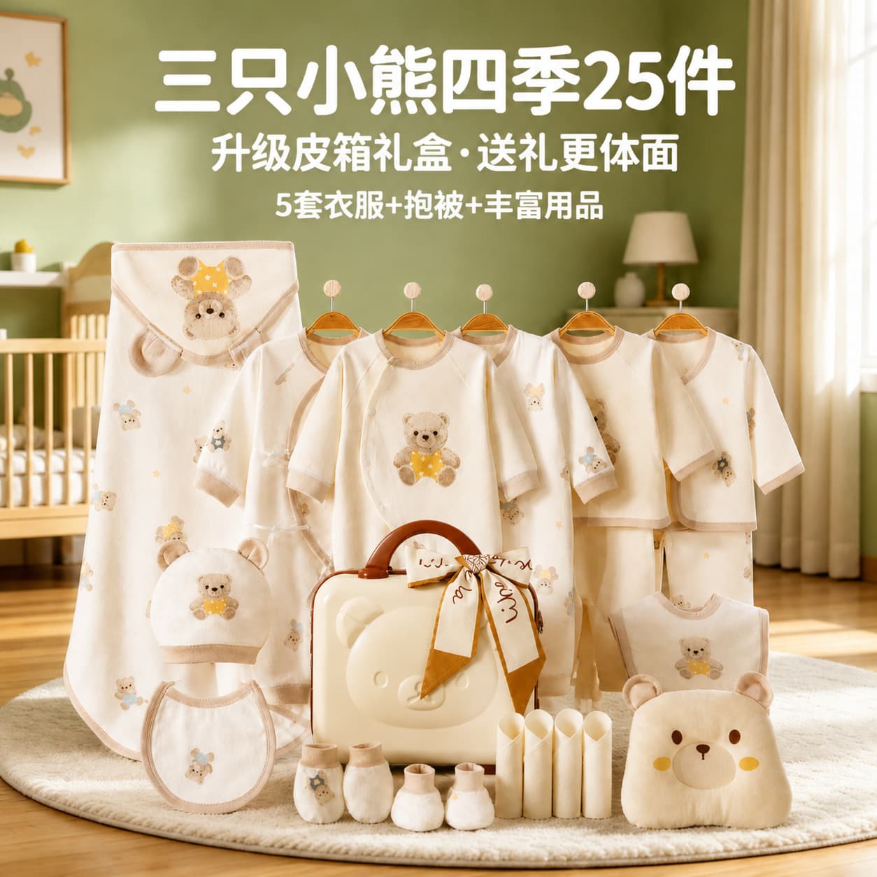 Baby Gift Box Set Newborn Clothes New Style Class A Set Newborn Full Month Baby Meeting Gift Hospital Bag