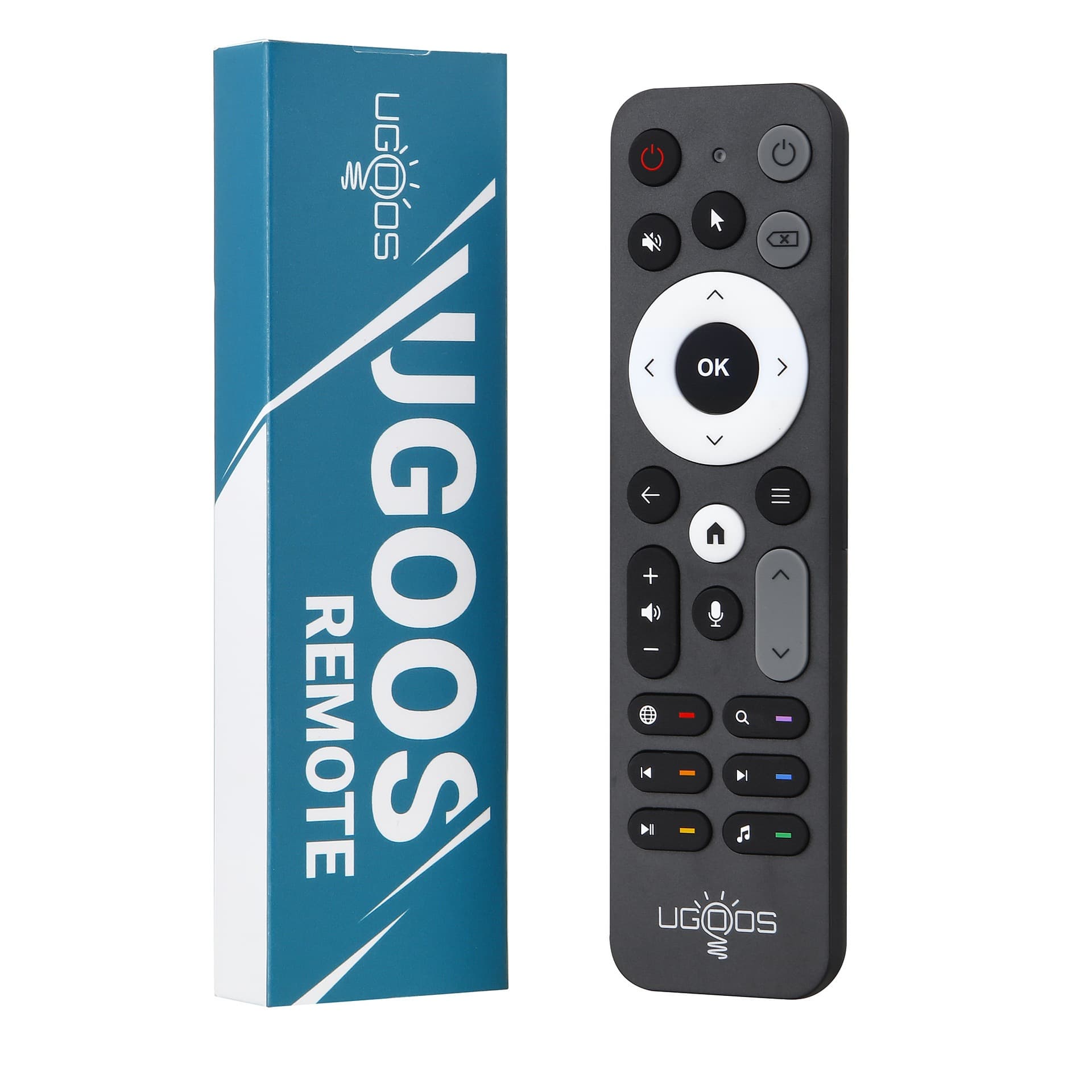 UR02 Bluetooth Remote Control with Voice Microphone, Gyroscope, Infrared Learning Function, 24 Keys