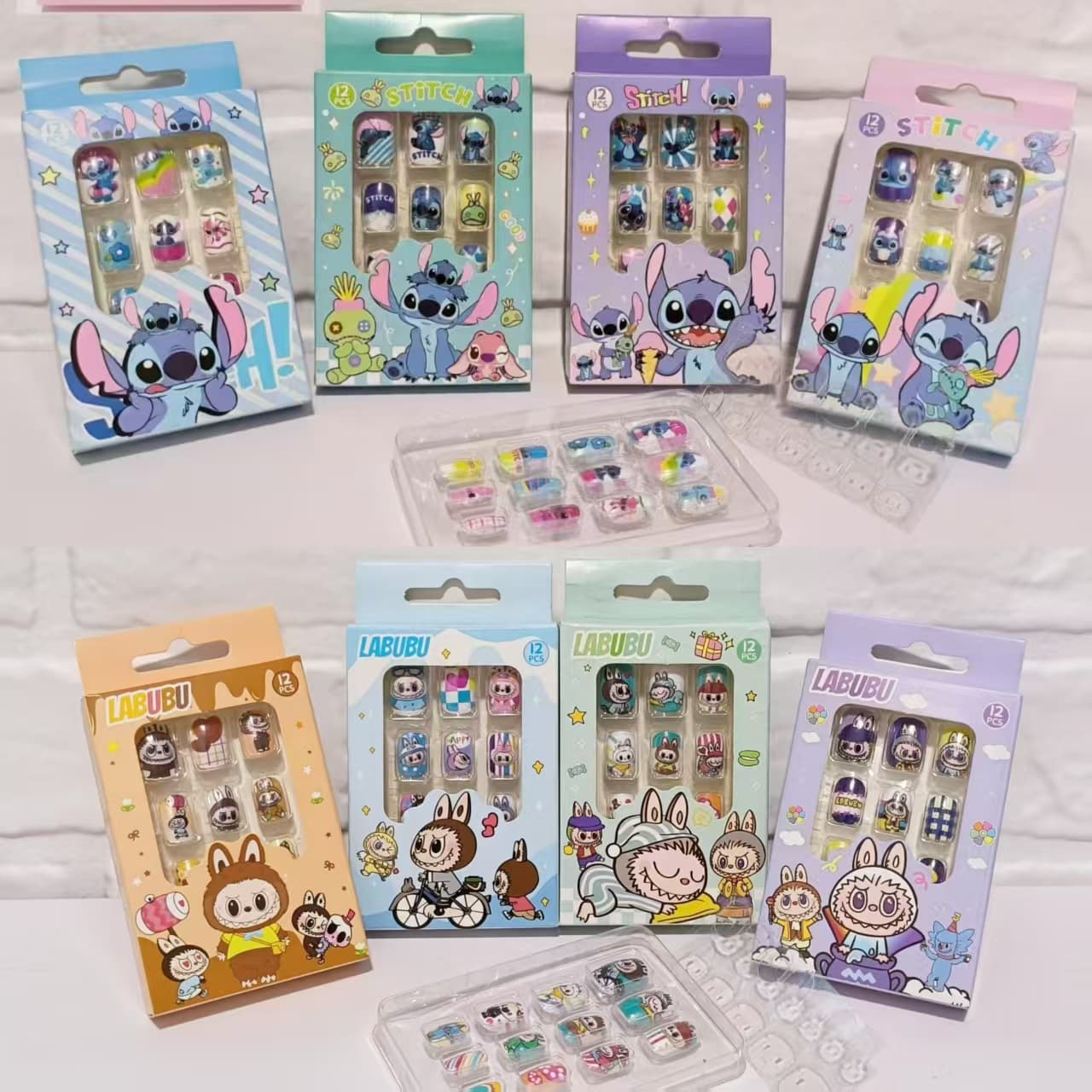 New style of Stitch's exquisite nail stickers for girls, children's wear patches, girls' gifts, handmade toys