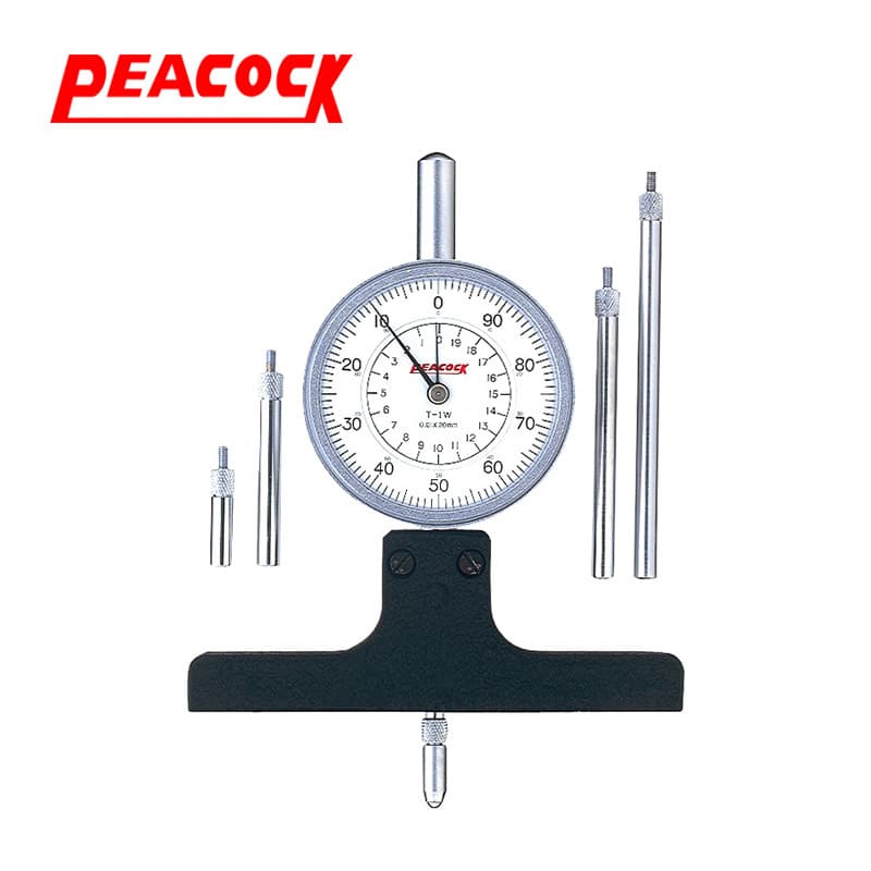 PEACOCK depth measurement dial depth gauge T-1W.