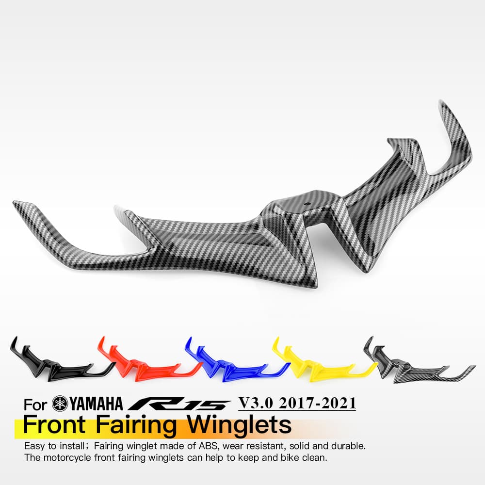 Front Fairing Spoiler Wing Air Intake Spoiler Bird Beak for YAMAHA R15 V3.0 2017-2021