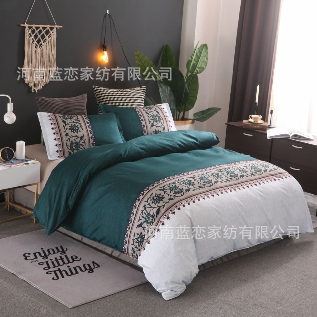 Custom 3D Printed Duvet Cover Bedding Set, Brushed Fabric, 2-Piece, 3-Piece, 4-Piece Options for Export
