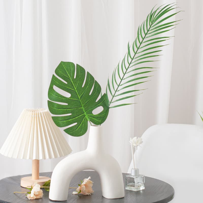 Creative U-Shape Ceramic Vase Modern Minimalist Vase Living Room Decoration Home Decor Hydroponic Dried Flower Vase