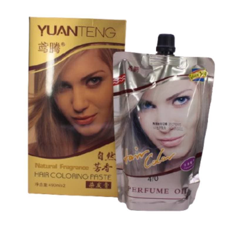 Yuanteng Fragrance Large Box Color Hair Dye Cream Odorless Hair Color Dye Cream Color Oil Salon Wholesale Barber Shop