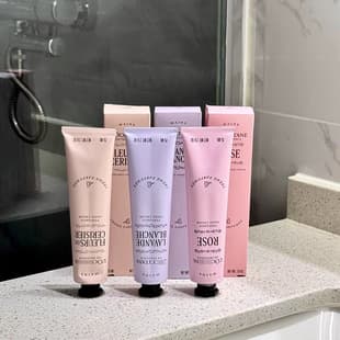 Authentic French L'Occitane Hand Cream 75ml in Aluminum Tube, Moisturizing & Nourishing Rose Cherry Blossom, Gift Set for Autumn and Winter