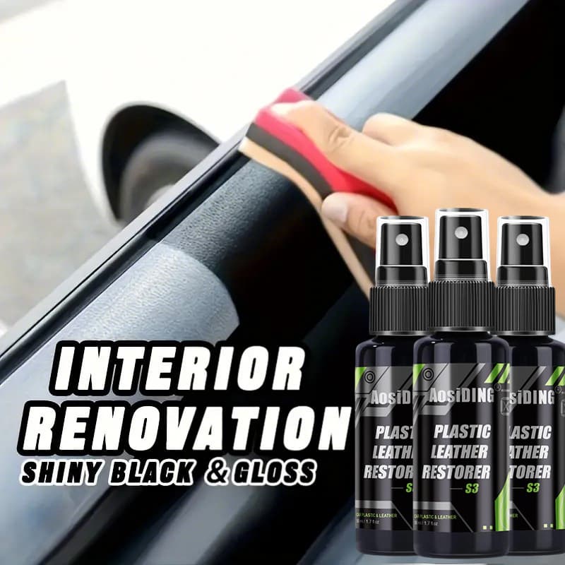 S3 AosiDING Board Wax Leather Interior Renovator Plastic Dashboard Whitening Repair Liquid
