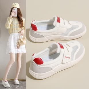 Ins Korean-style New White Sneakers Women 2026 Summer Student Running Sports Casual Mesh Heightening Breathable HY901