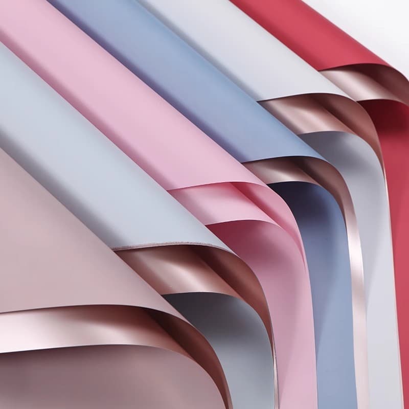Rose Life Waterproof Floral Wrapping Paper Gift Bouquet Flower Art Thickened Rose Gold Oya Paper Factory Wholesale