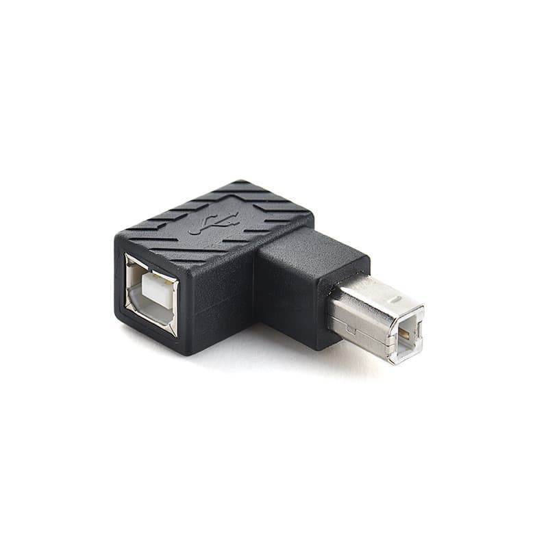 USB 2.0 printer male to female adapter data cable square extension cable B male to B female USB elbow 90 degrees