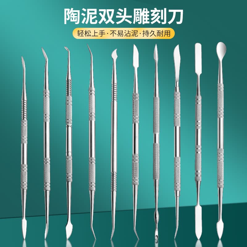 Stainless Steel Clay Sculpting Tool Set for Oil Clay, Stone Plastic Clay, American Clay, Handmade Figure, Polymer Clay, Complete Kit