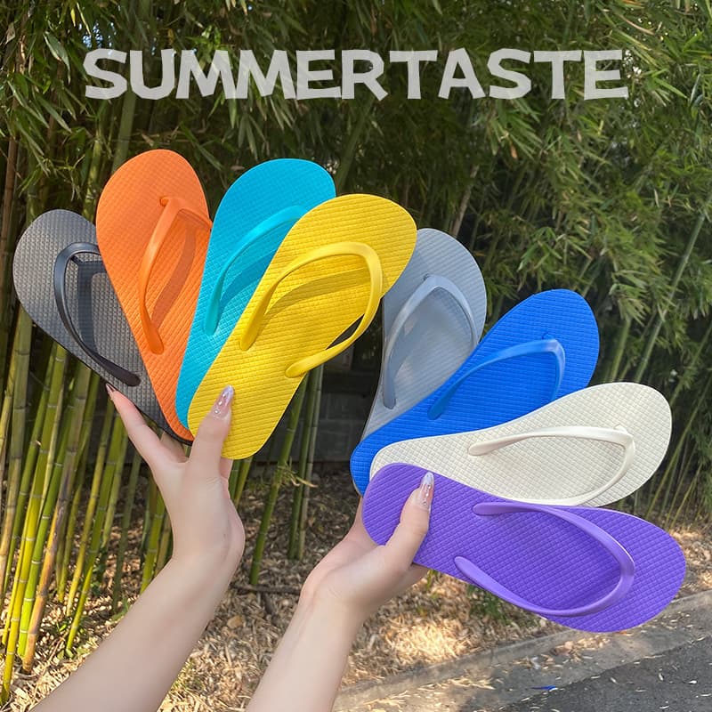 Women's Flip Flops Beach Anti-Slip Soft Sole Sandals Summer Ins Style Casual Simple Jelly