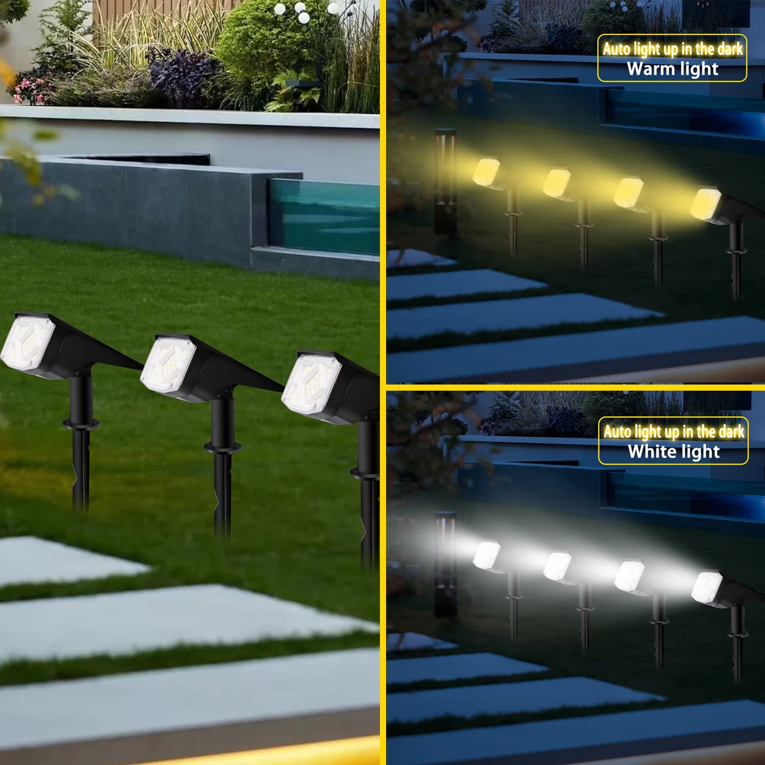 New Outdoor Solar Spotlight 38 LED High Brightness Spot Light Courtyard Garden Road Tree Decoration Lawn Light
