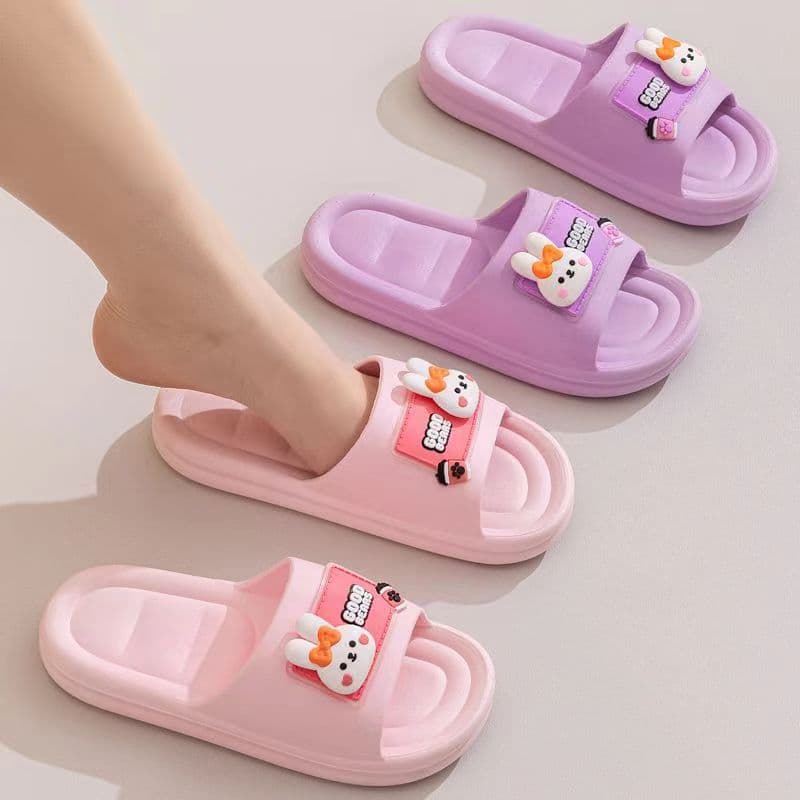 Summer Slippers for Women, Thick Sole Slippers, Home Premium Waterproof Non-Slip Breathable Wuchuan Slippers Wholesale
