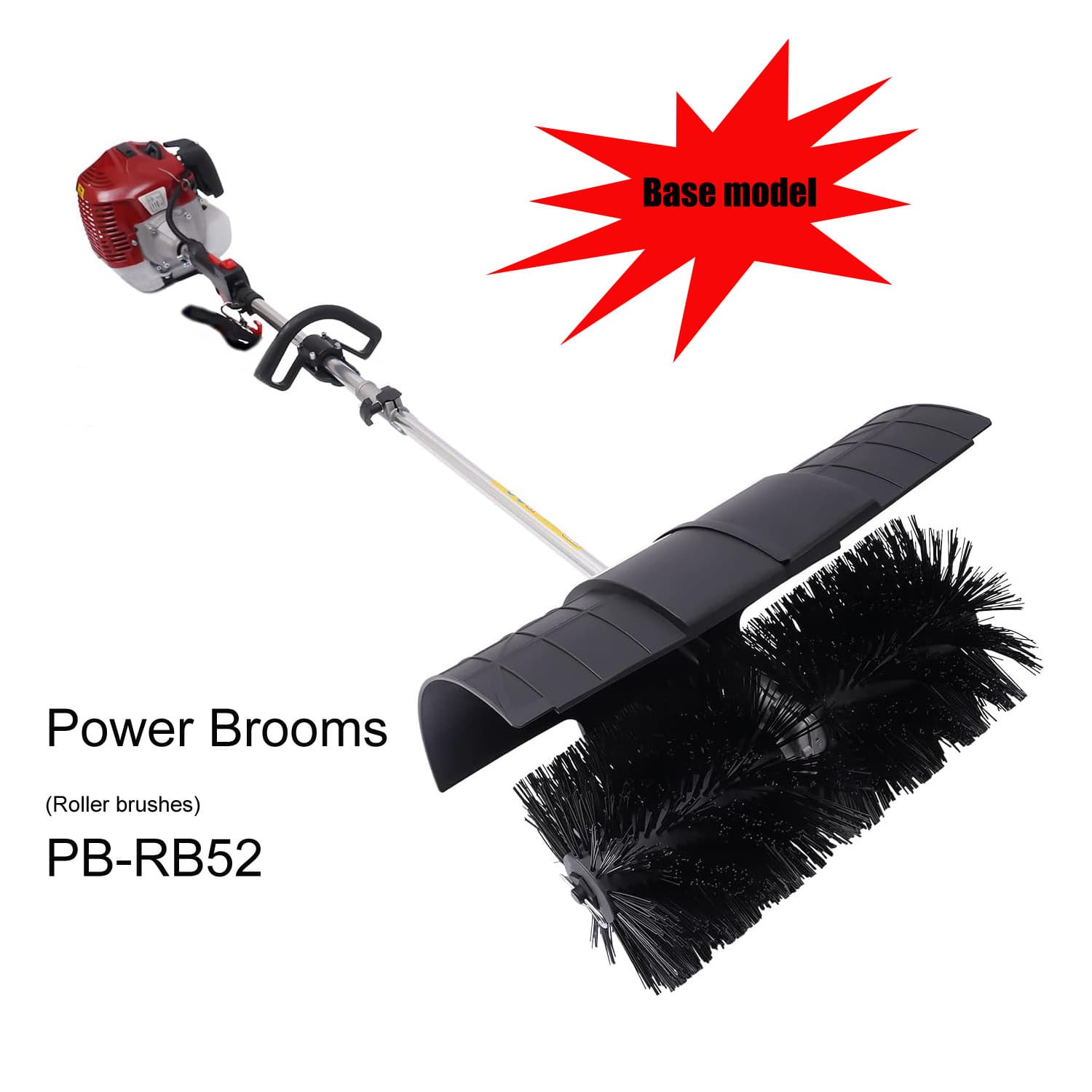 52cc Portable Gasoline Powered Sweeper Power Broom Lawn Brush General Level Export Cross-Border