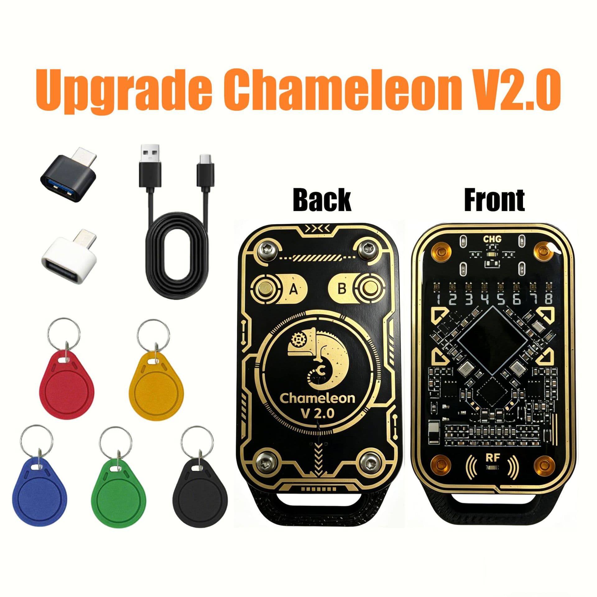 RFID Chameleon Ultra access card NFC replicator reads and writes Chameleon detection card can be restarted and reset
