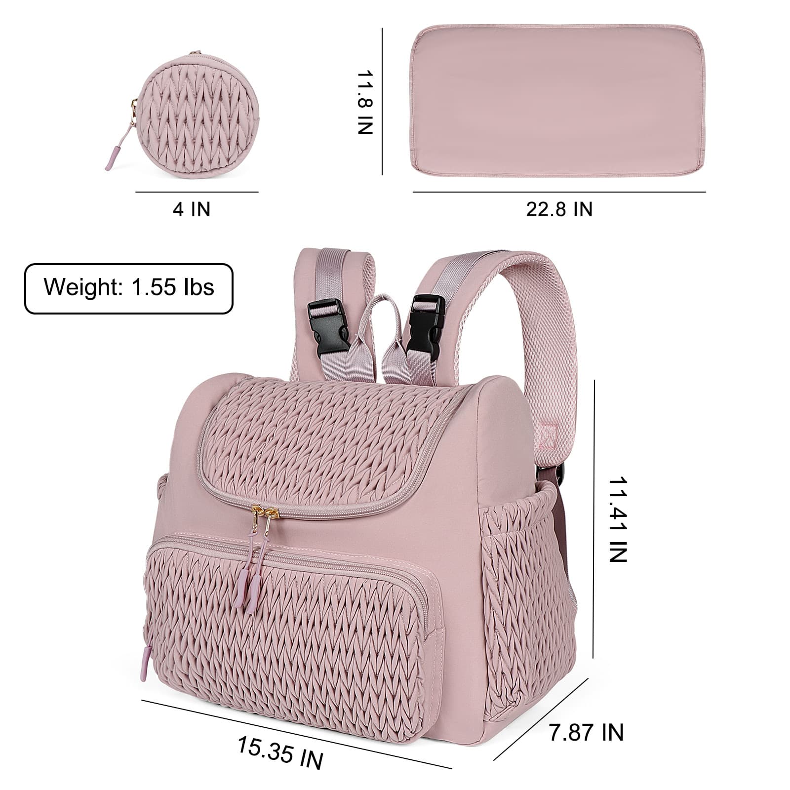 Cross-border Large Capacity Backpack, Lightweight Stroller Hanging Bag, Multifunctional Maternity & Mommy Bag