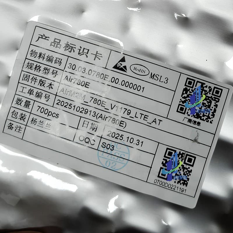 Air780e Hezhou Cat1 4G Module Core Board DTU IoT UART Serial Communication Data Passthrough
