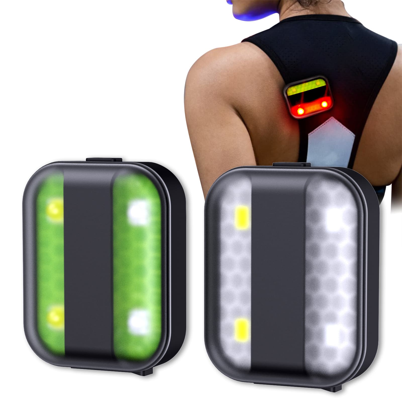 USB-Rechargeable Multifunctional Clip-On LED Light for Night Sports, Cycling, and Footwear Visibility
