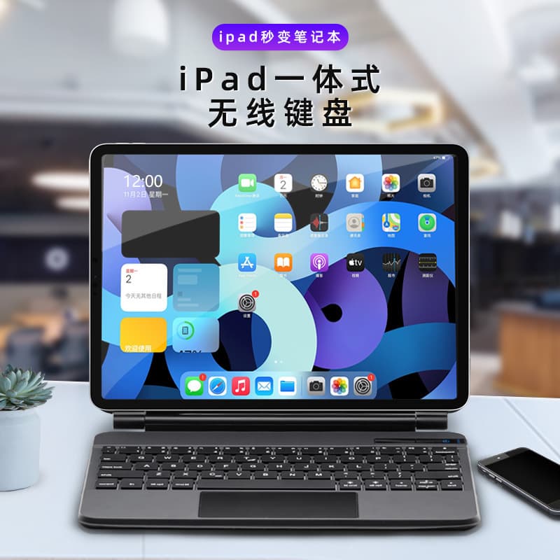 iPad Magic Keyboard for iPad 11th Gen 11-inch Colorful Backlit Magnetic Bluetooth Keyboard for Apple