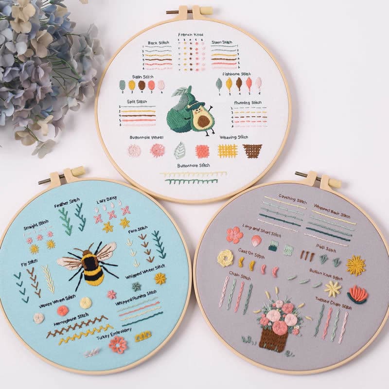New Embroidery DIY Beginner Stitch Material Kit Cross-border Amazon Entry-Level Cross-Stitch DIY Su Embroidery