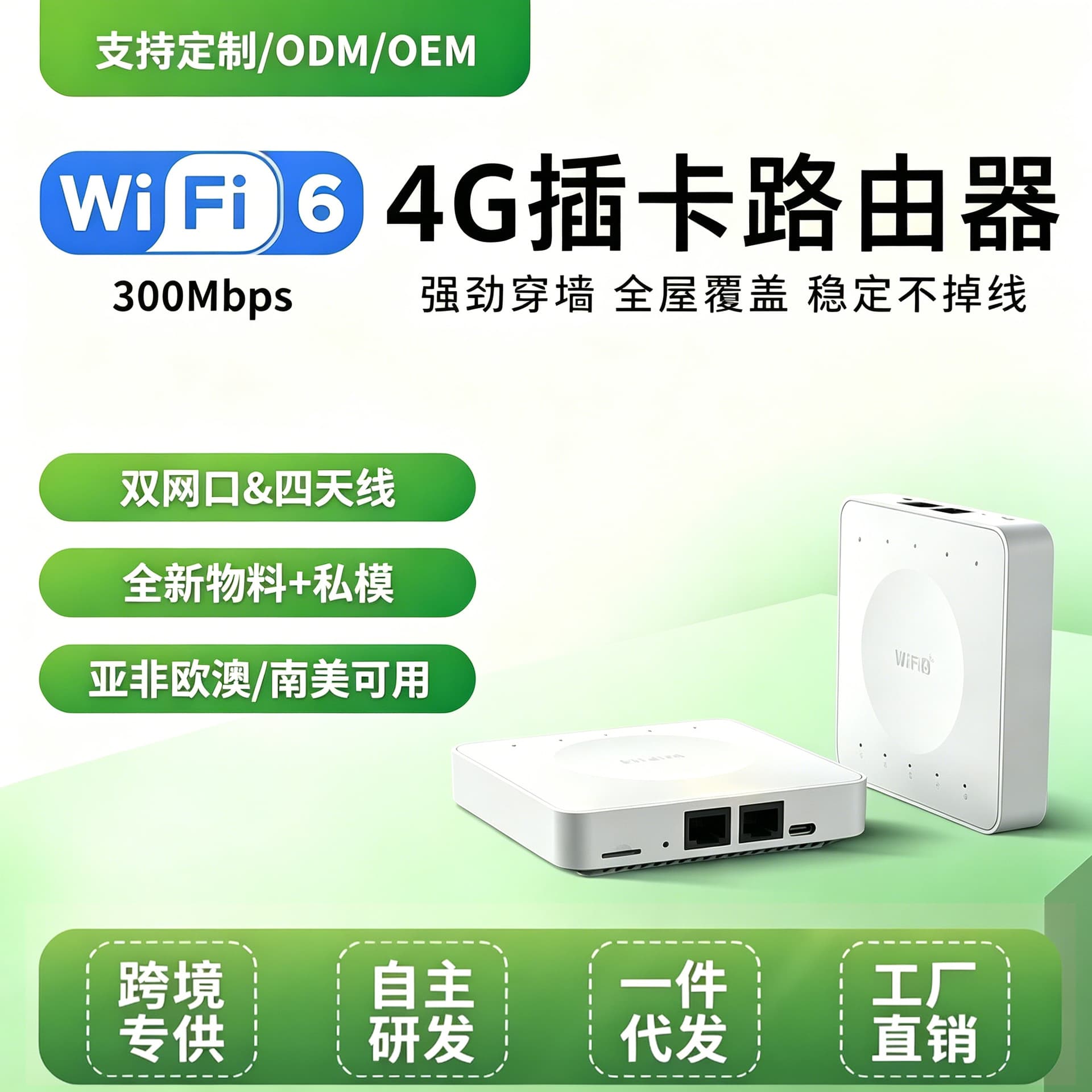 Factory direct sales mini 4g card router home portable WIFI6 small magic box free broadband cpe card can be inserted