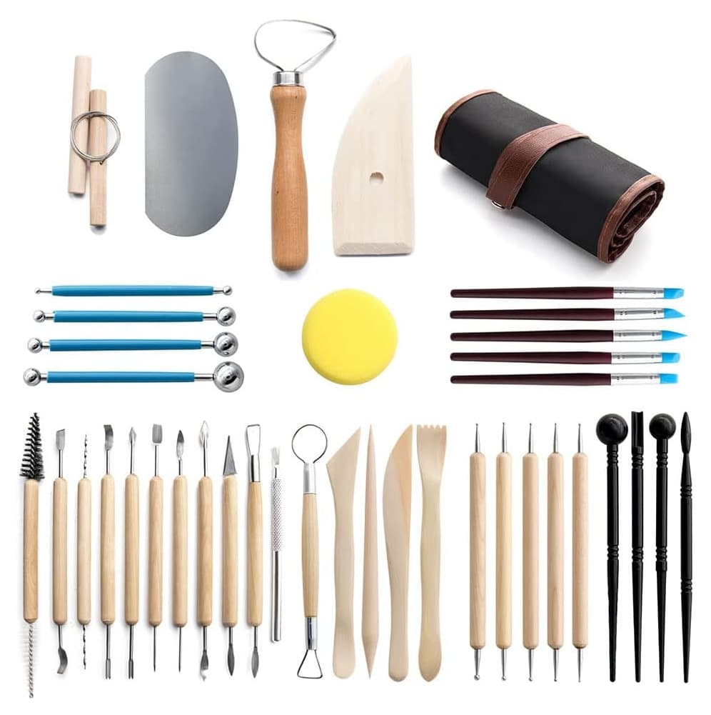 Cross-border Pottery Tools Kids Clay Tools DIY Carving Knife Stone Plastic Clay Soft Clay Sculpting Knife Set Wholesale